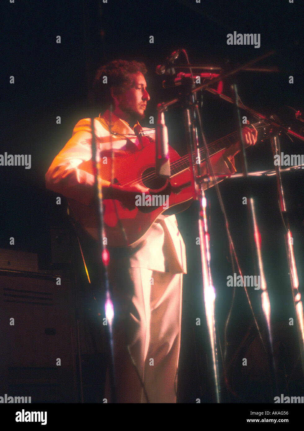 BOB DYLAN auf dem Isle Of Wight Festival 1969 Stockfoto