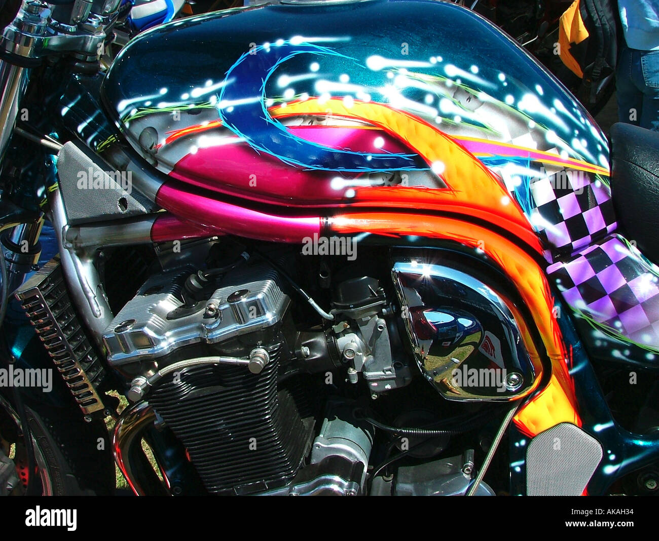 Individuelle Motorrad Lackierung BMF Peterborough UK Stockfotografie - Alamy