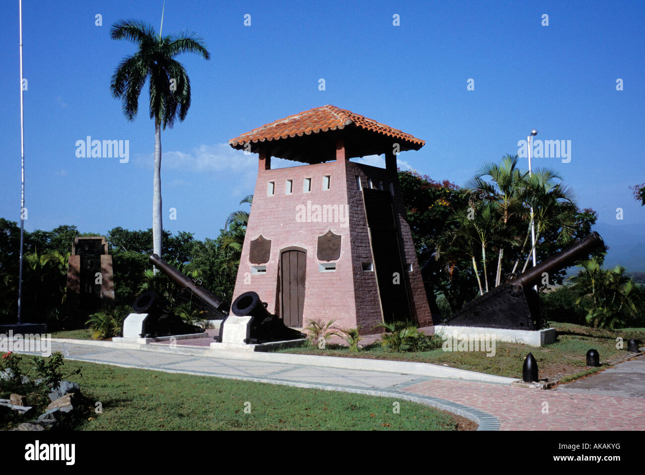 Denkmal für amerikanische Soldaten, die im Spanisch-Amerikanischen Krieg, Santiago Kuba gestorben Stockfoto