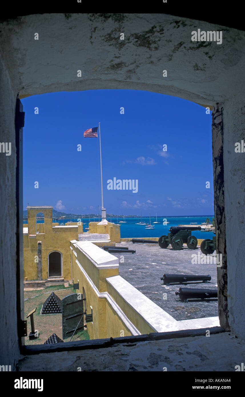 Fort Christiansvaern St Croix amerikanische Jungferninseln Caribbean Stockfoto