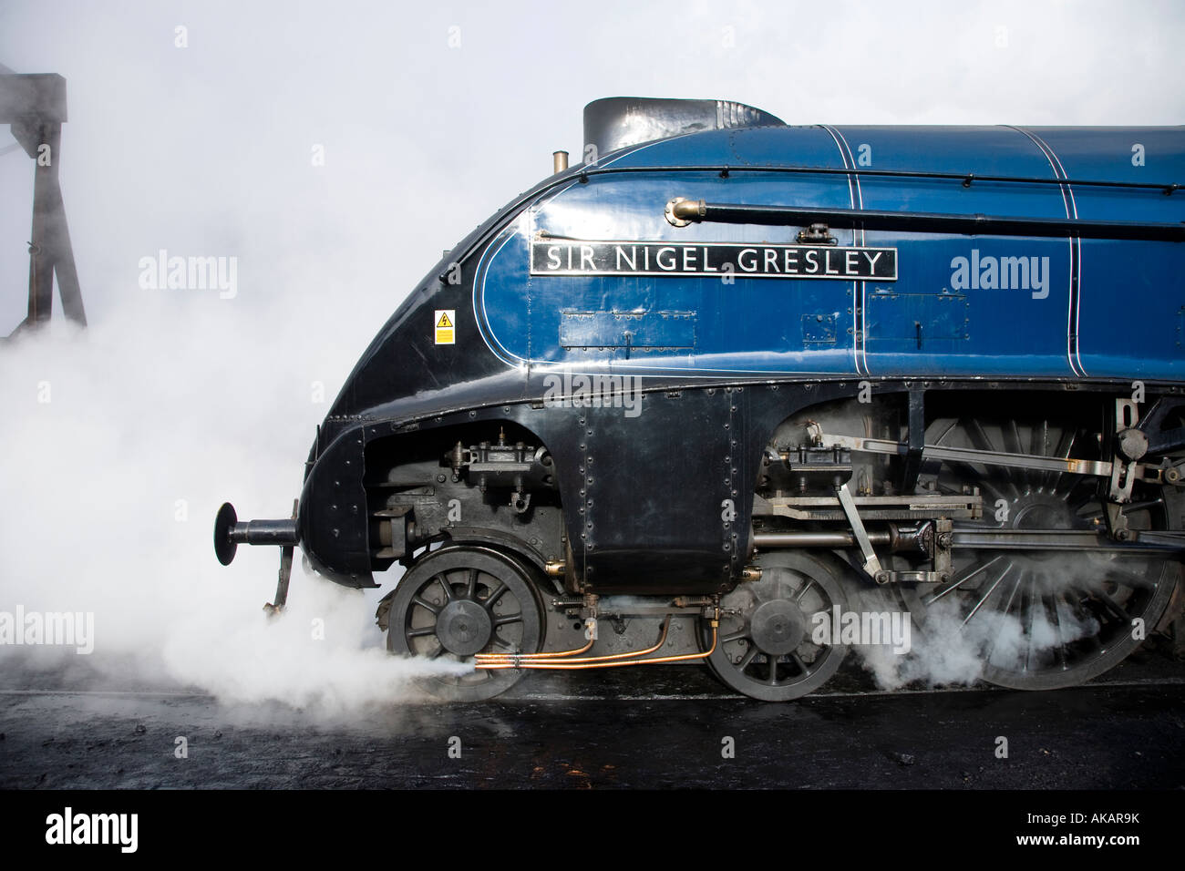 A4-Pacific 4 6 2 No 60007 Sir Nigel Gresley bläst Dampf Stockfoto