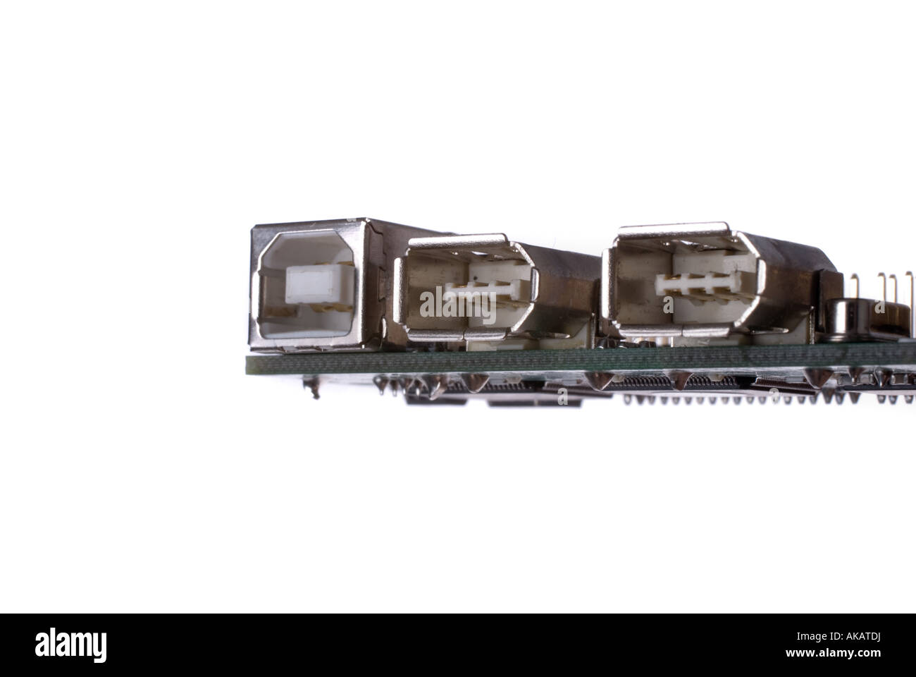 Objekt-Firewire-Usb-Stecker Stockfoto