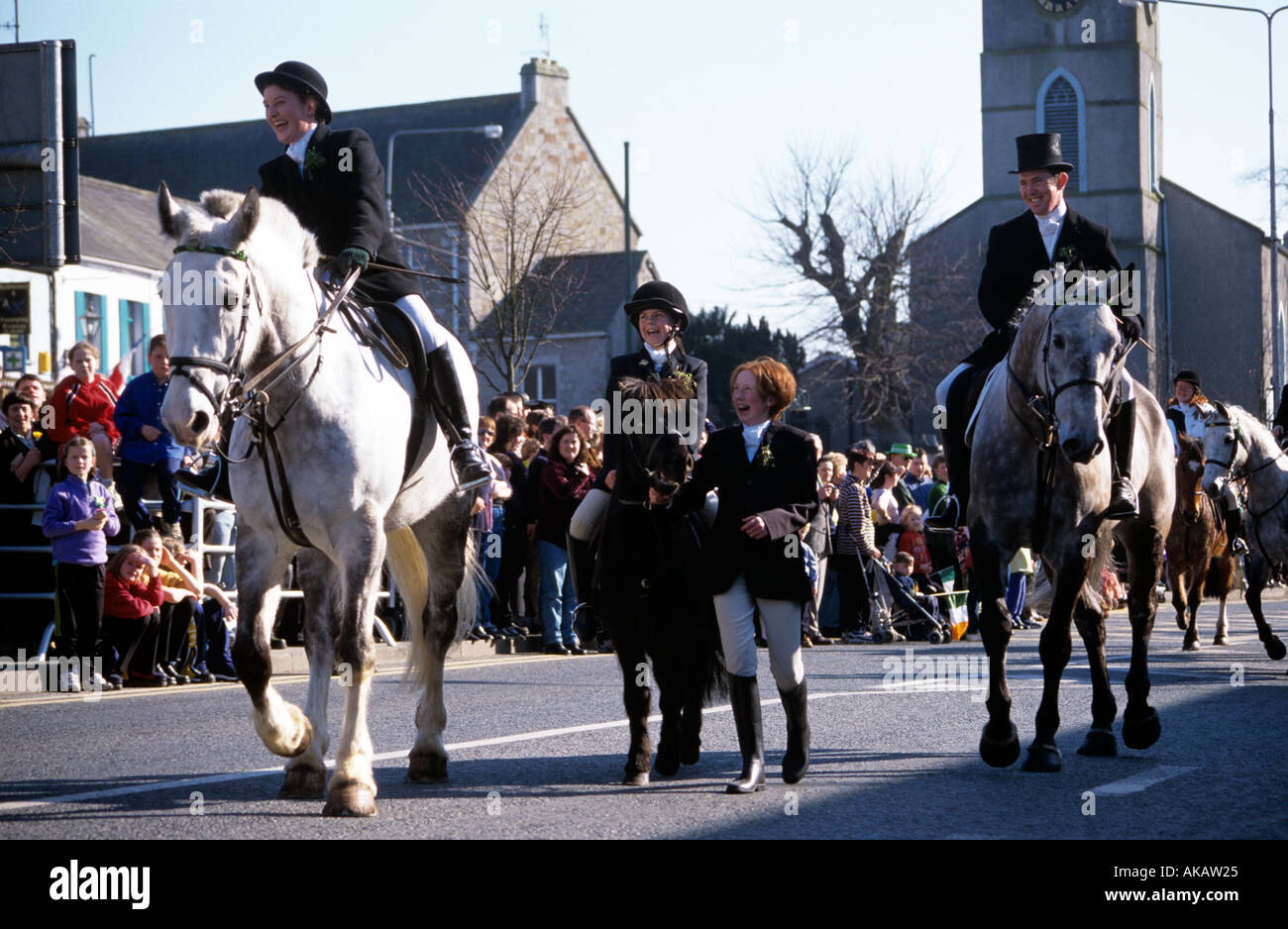 St Patrick s Day Parade Carrickmacross County Monaghan Irland Stockfoto