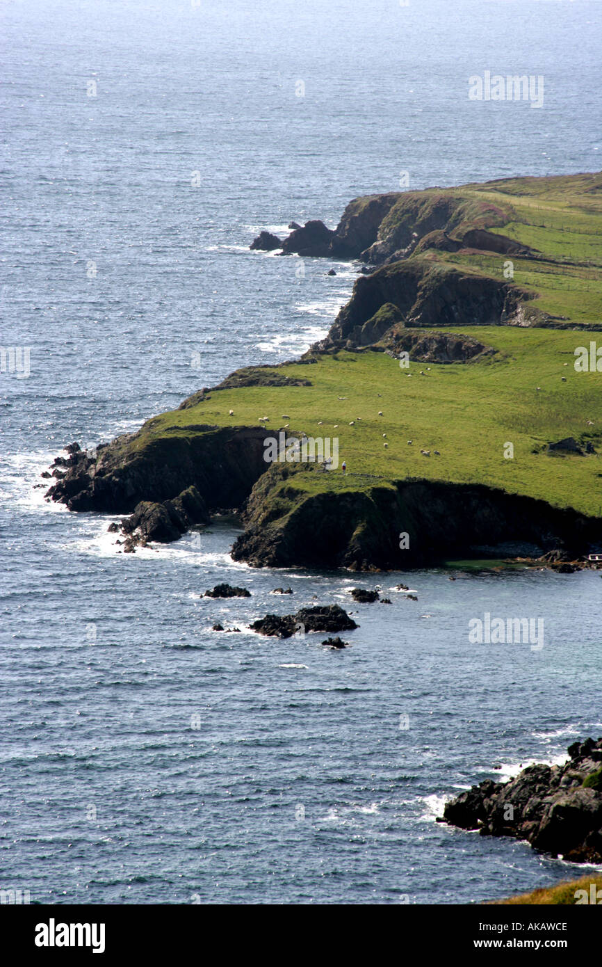 Sloper Klippen Connemara westlich von Irland Stockfoto