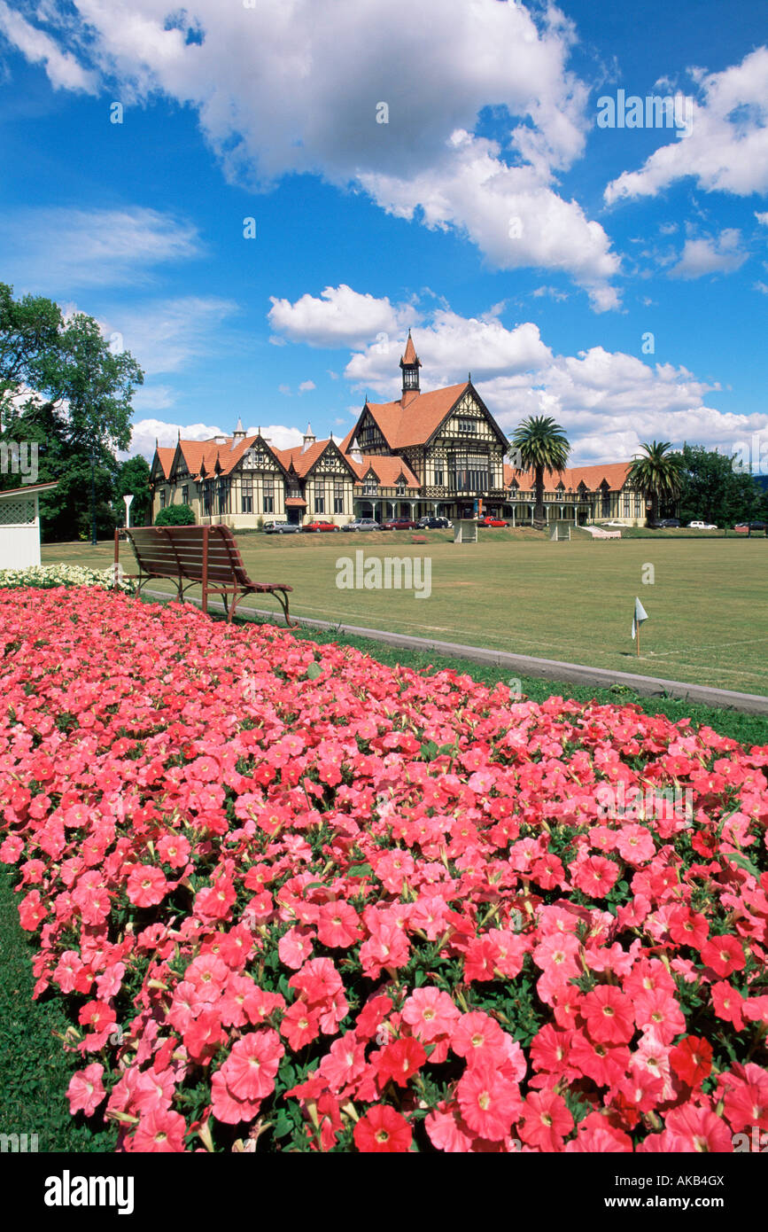 Alten Badehaus, Museum für Kunst und Geschichte, Rotorua, Nordinsel, Neuseeland Stockfoto