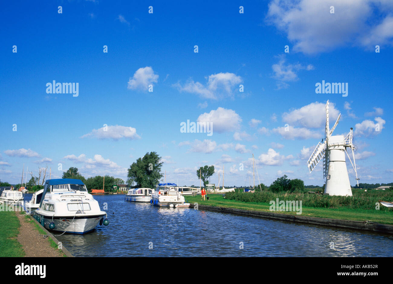 England, Norfolk, Norfolk Broads, Fluß Thurne Stockfoto