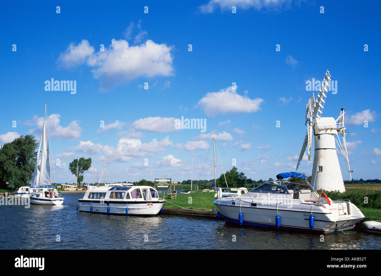 England, Norfolk, Norfolk Broads, Fluß Thurne Stockfoto