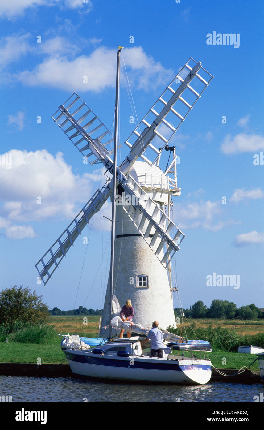 England, Norfolk, Norfolk Broads, Fluß Thurne Stockfoto