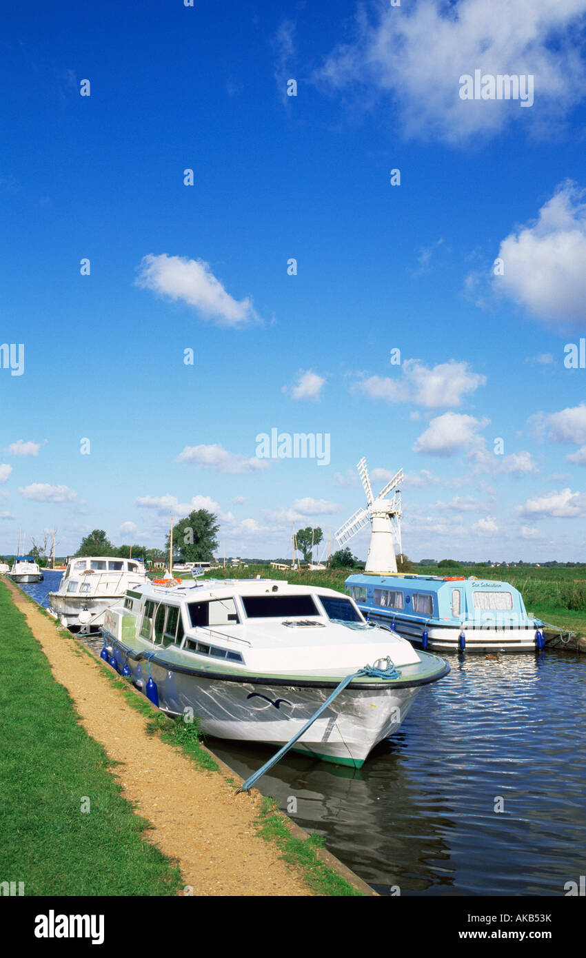 England, Norfolk, Norfolk Broads, Fluß Thurne Stockfoto