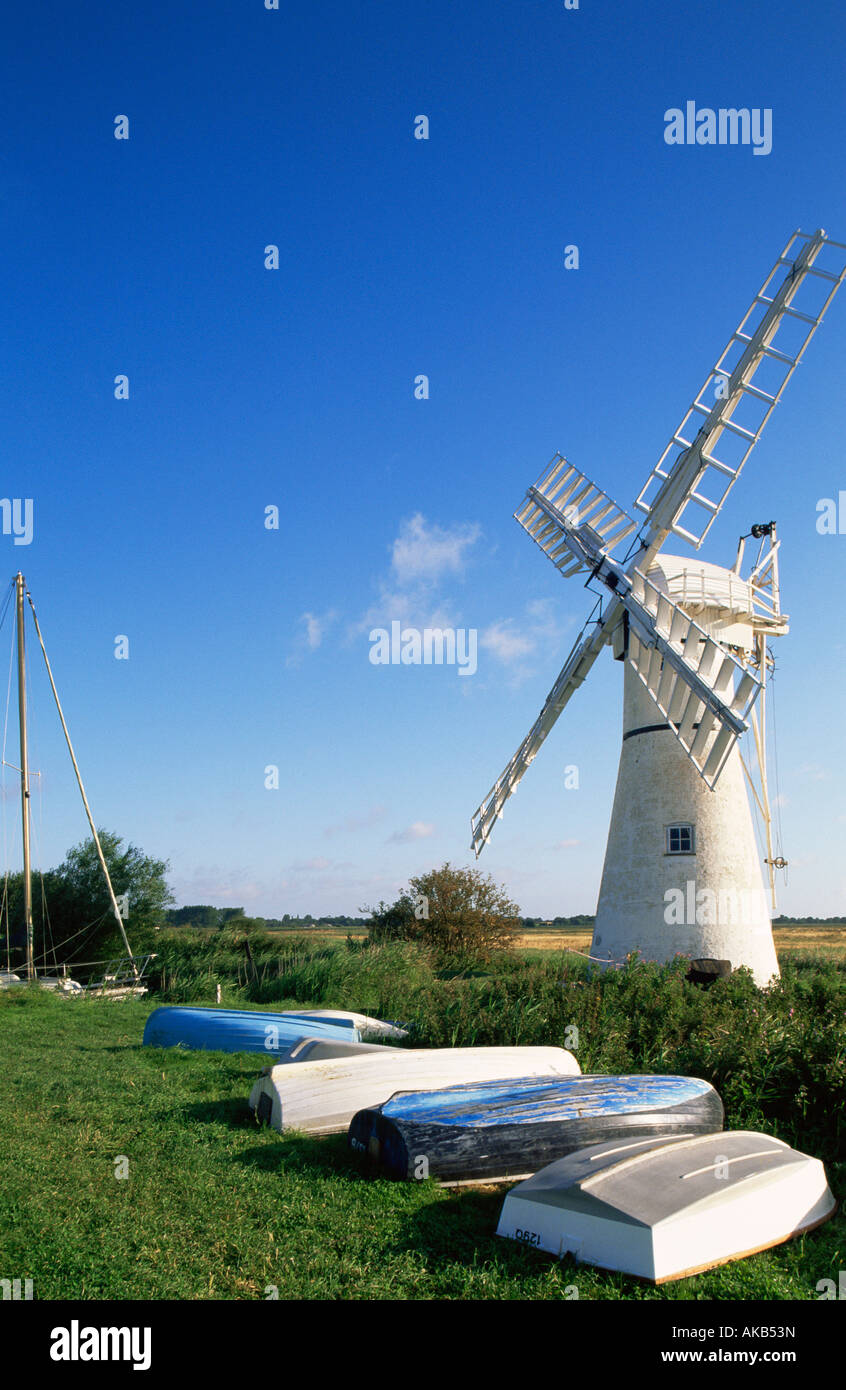 England, Norfolk, Norfolk Broads, Fluß Thurne Stockfoto
