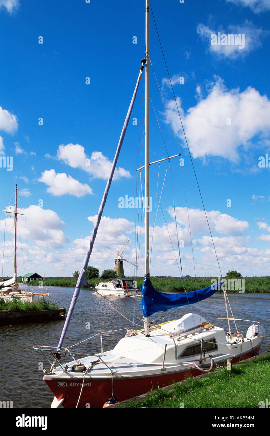 England, Norfolk, Norfolk Broads, Fluß Thurne Stockfoto