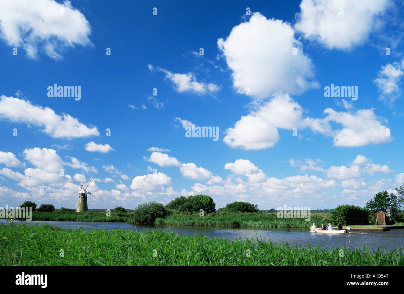 England, Norfolk, Norfolk Broads, Fluß Thurne Stockfoto