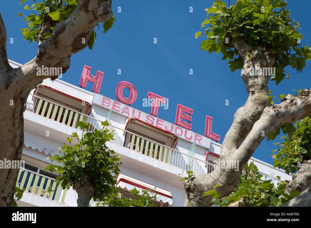 Hotel Schild, St-Raphael, Cote D' Azur, Frankreich Stockfoto
