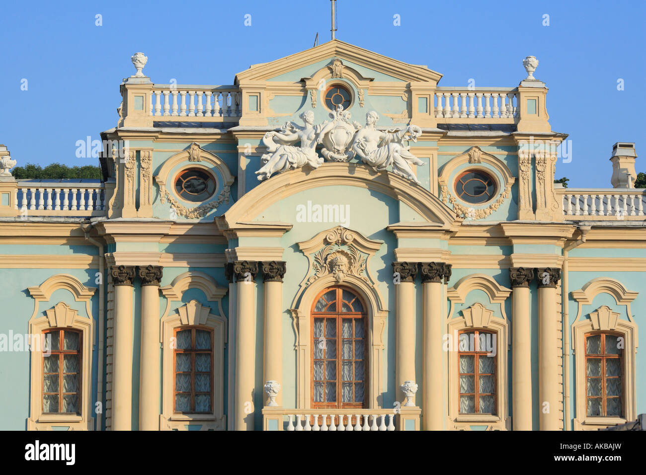 Mariinski-Palast (zeremonielle Residenz des Präsidenten der Ukraine), Kiew, Ukraine Stockfoto