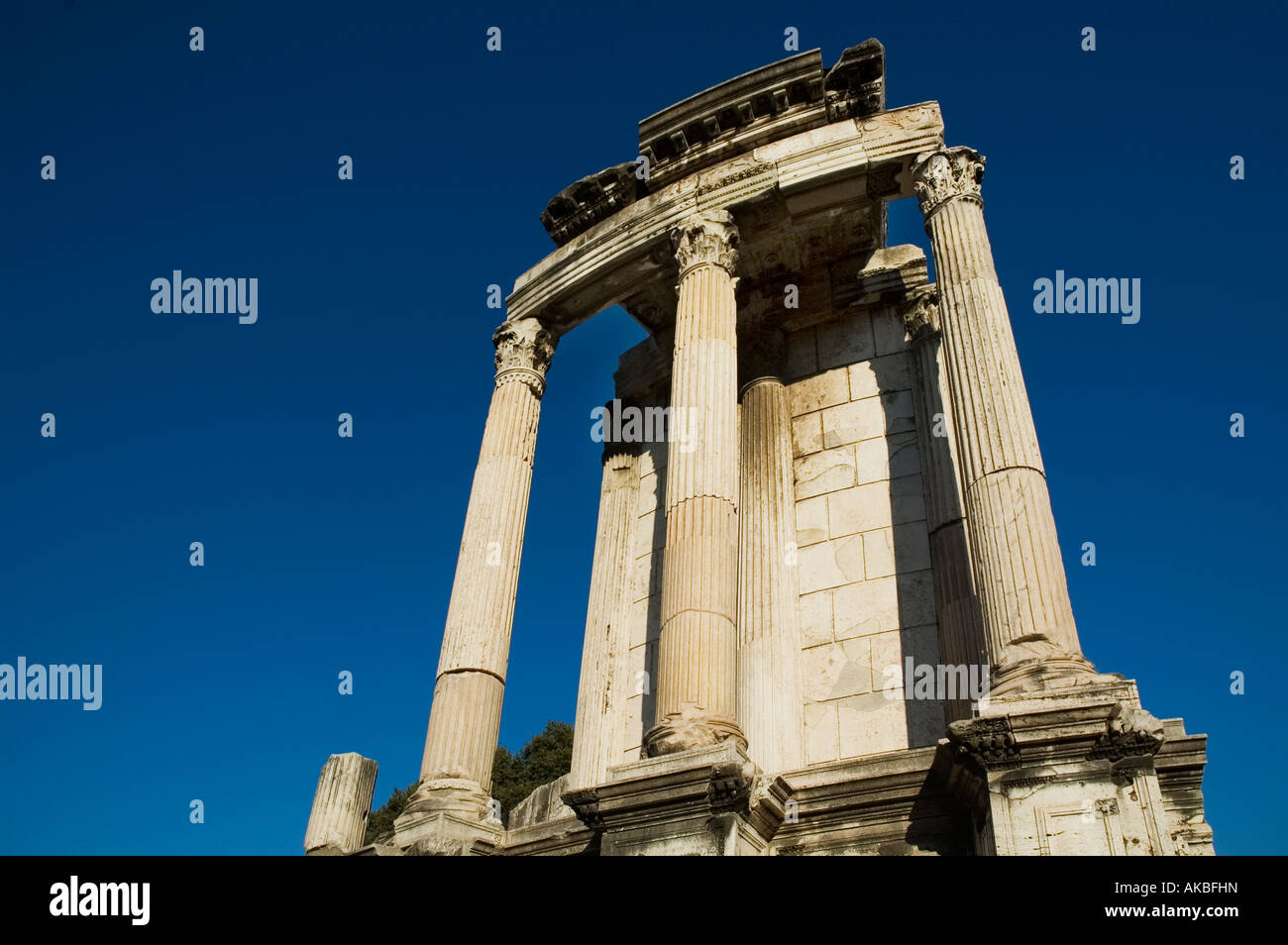 Antike Architektur Forum Romanum Rom Stockfoto