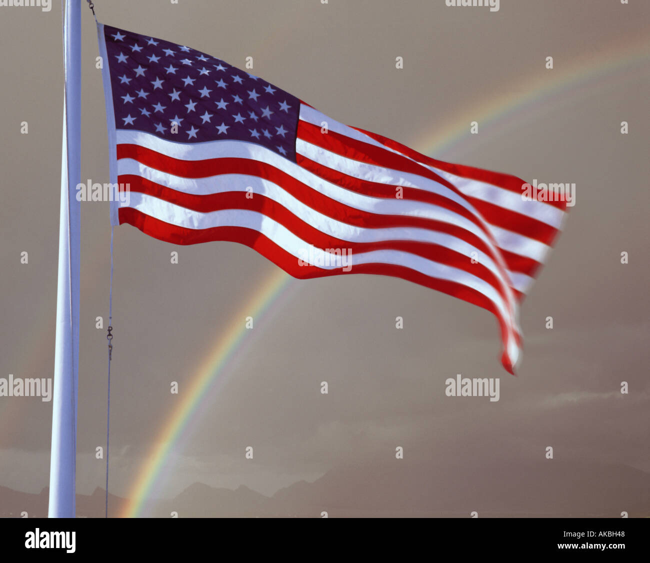 USA - AMAERICANA: Stars And Stripes Stockfoto