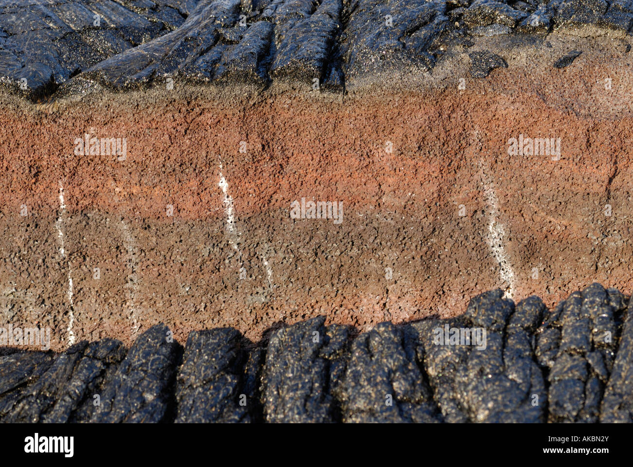Cross section of lava flow -Fotos und -Bildmaterial in hoher Auflösung ...