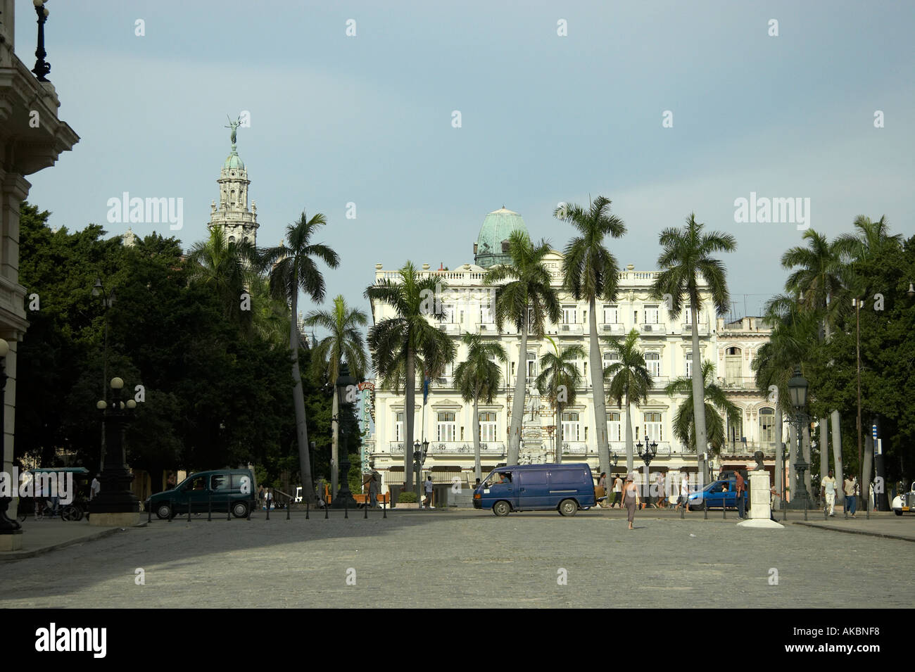 Hotel Inglaterra Parque Central Havanna Kuba Stockfoto