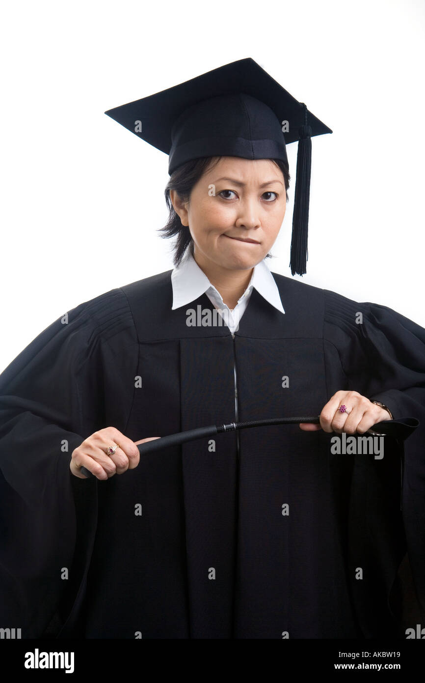 asiatische Schule Herrin Stockfoto