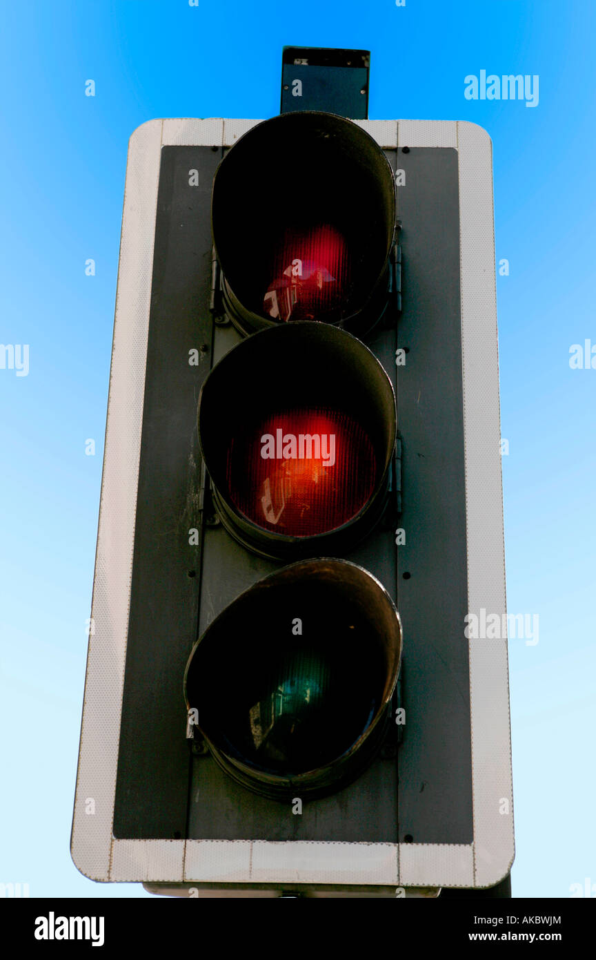 Verkehrsbehinderungen sind ausgeschaltet Stockfoto