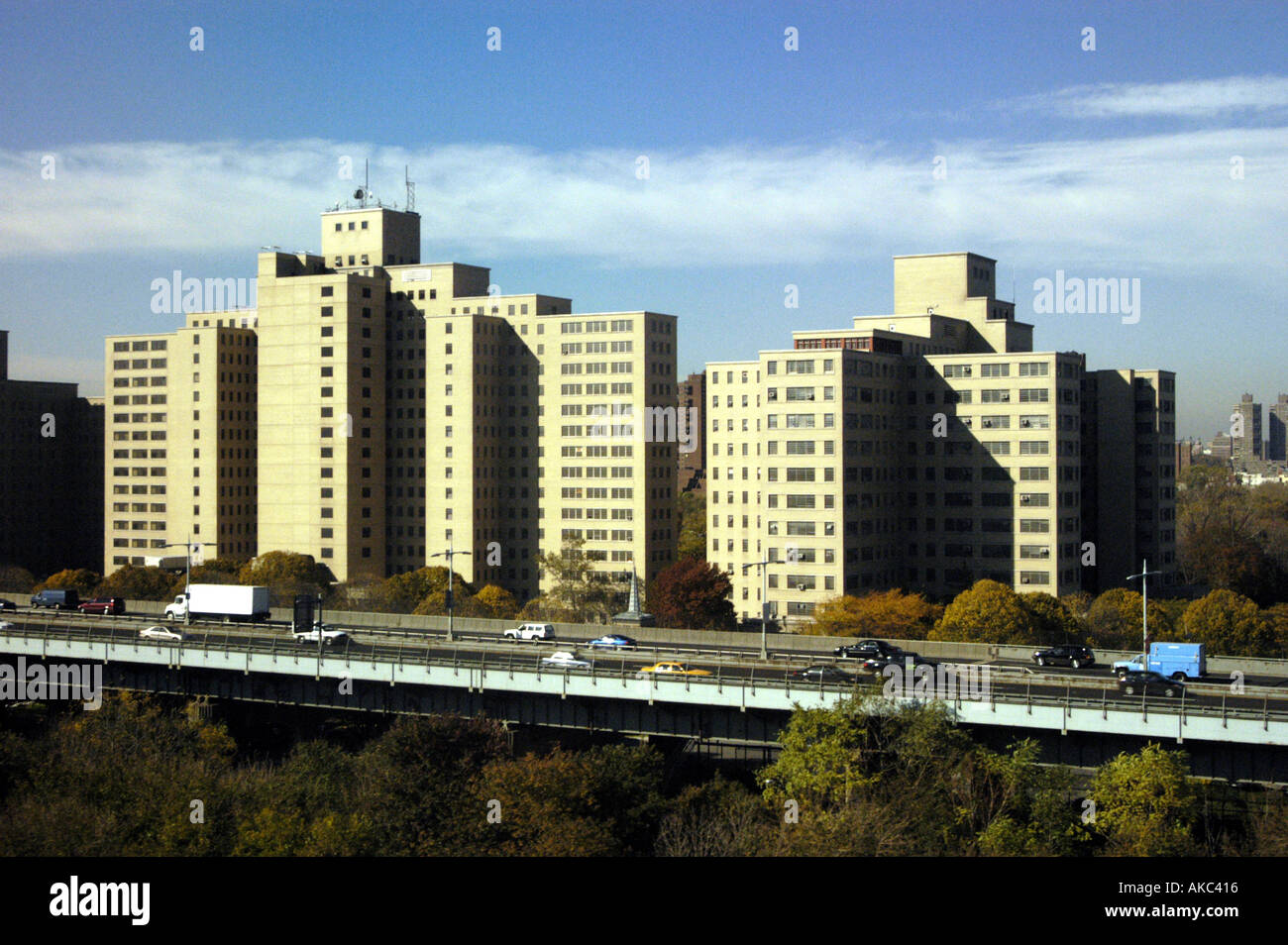 Ansicht der Wohnung komplexe Queens New York City Stockfoto