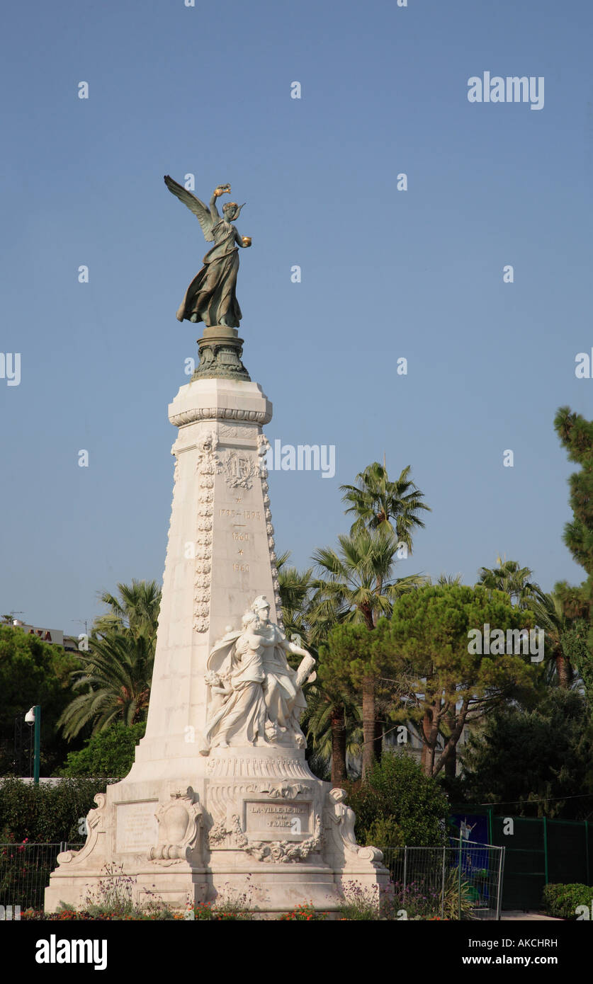 Frankreich-Provence-Côte d Azur schöne Jardin Albert 1er Park Denkmal Stockfoto