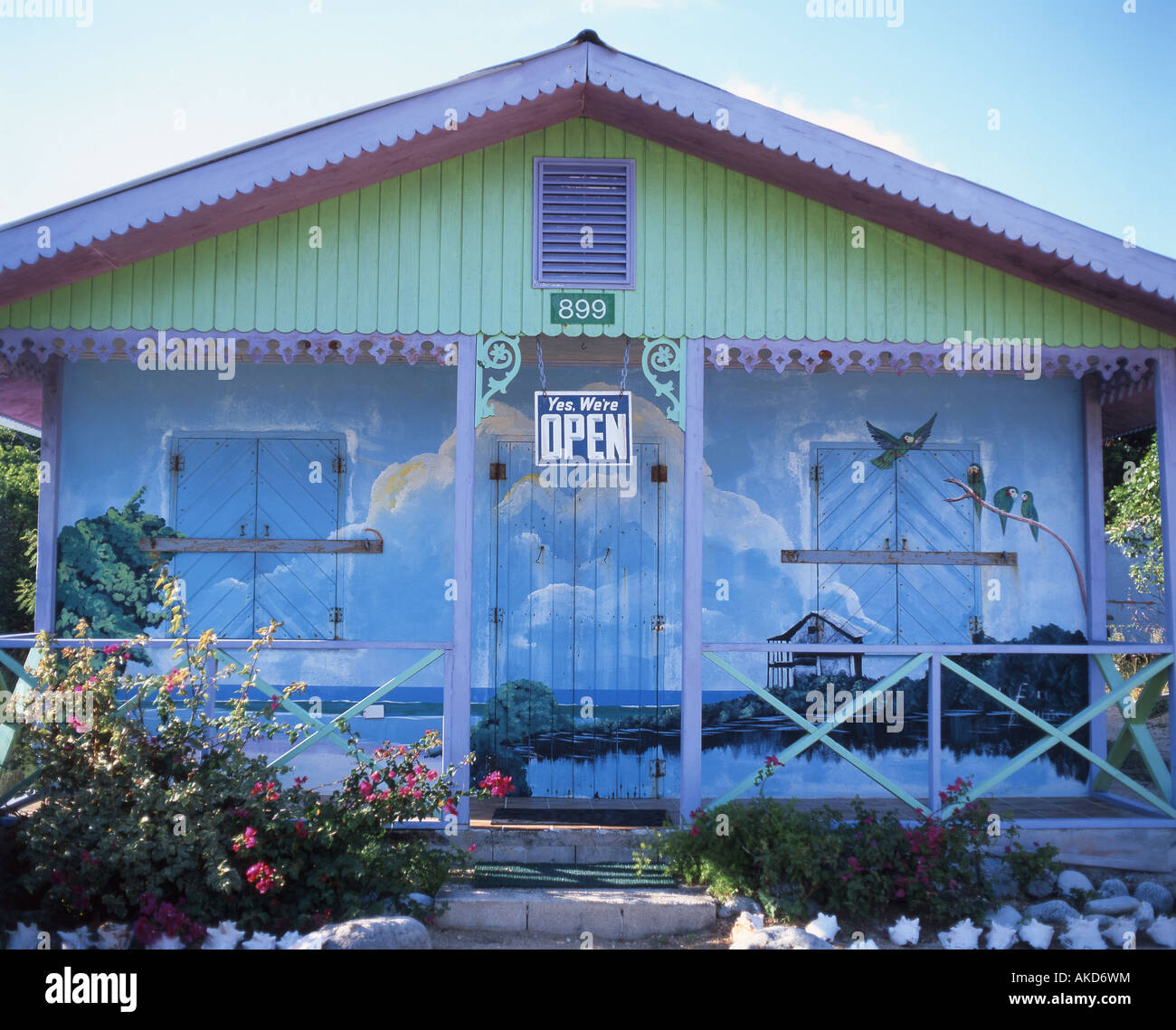 Souvenirgeschäft, Grand Cayman, Cayman-Inseln, Karibik Stockfoto