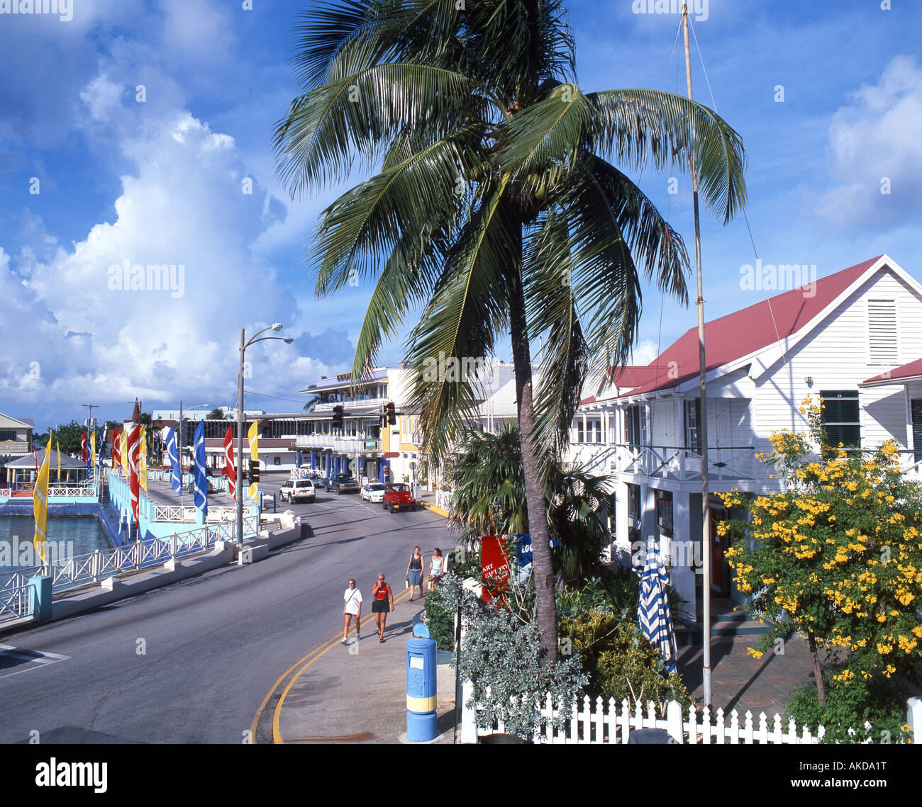 Waterfront, George Town, Grand Cayman, Kaimaninseln, Caribbean Stockfoto