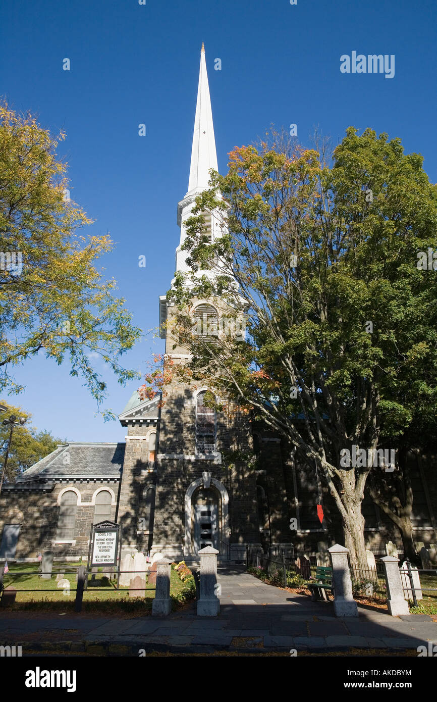 Old Dutch Kirchenkreis Stockade Kingston New York Stockfoto