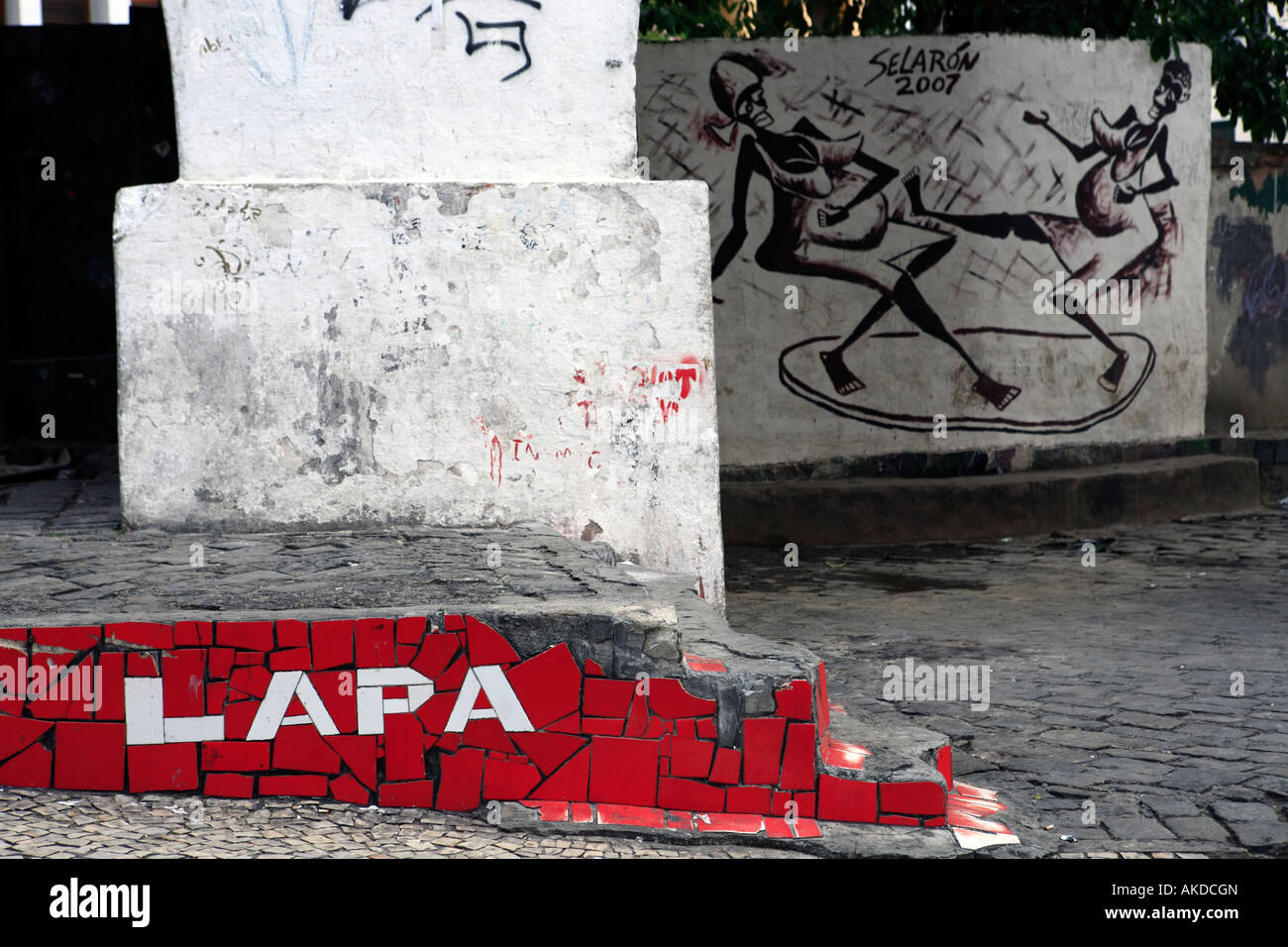 Ansicht von Lapa Aera in Rio De Janeiro Brasilien Stockfoto