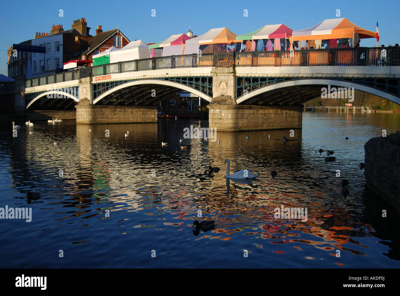 Windsor-Eton Bridge on River Thames, Windsor, Berkshire, Großbritannien Stockfoto