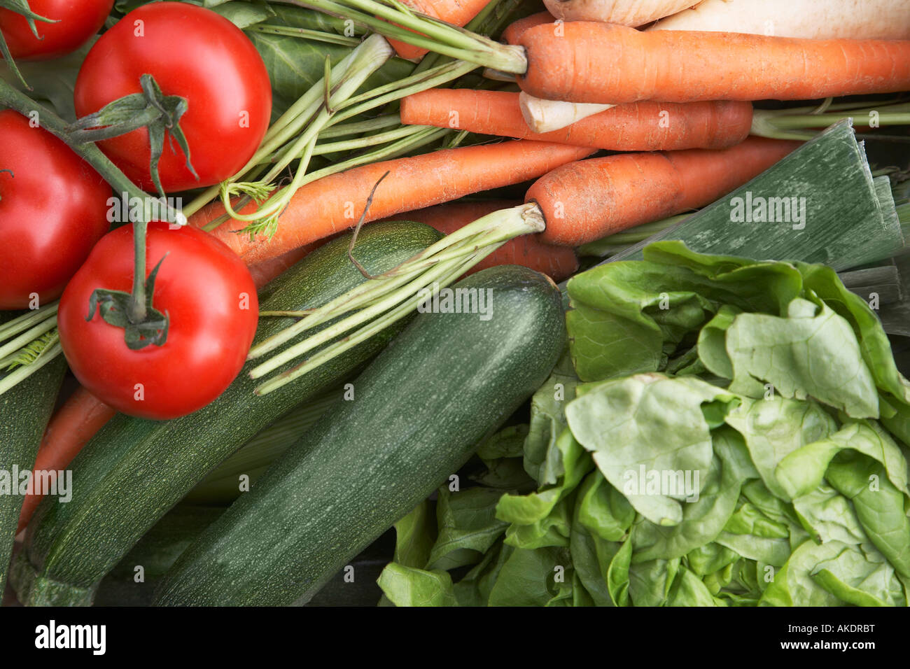 Frisches Gemüse, close-up Stockfoto