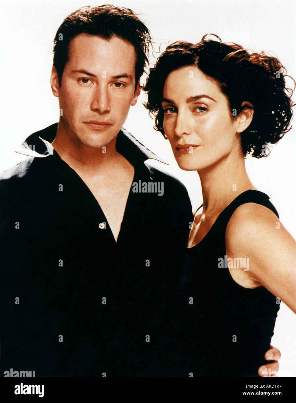 MATRIX 1999 Warner Film mit Keanu Reeves und Carrie-Ann Moss Stockfoto