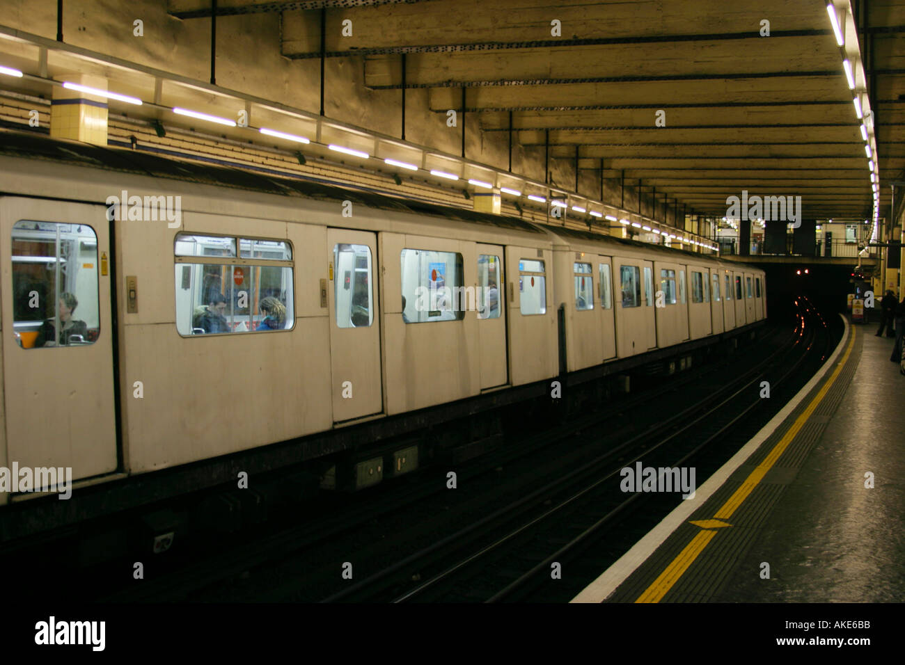 U-Bahn Station Aldgate East Stockfoto