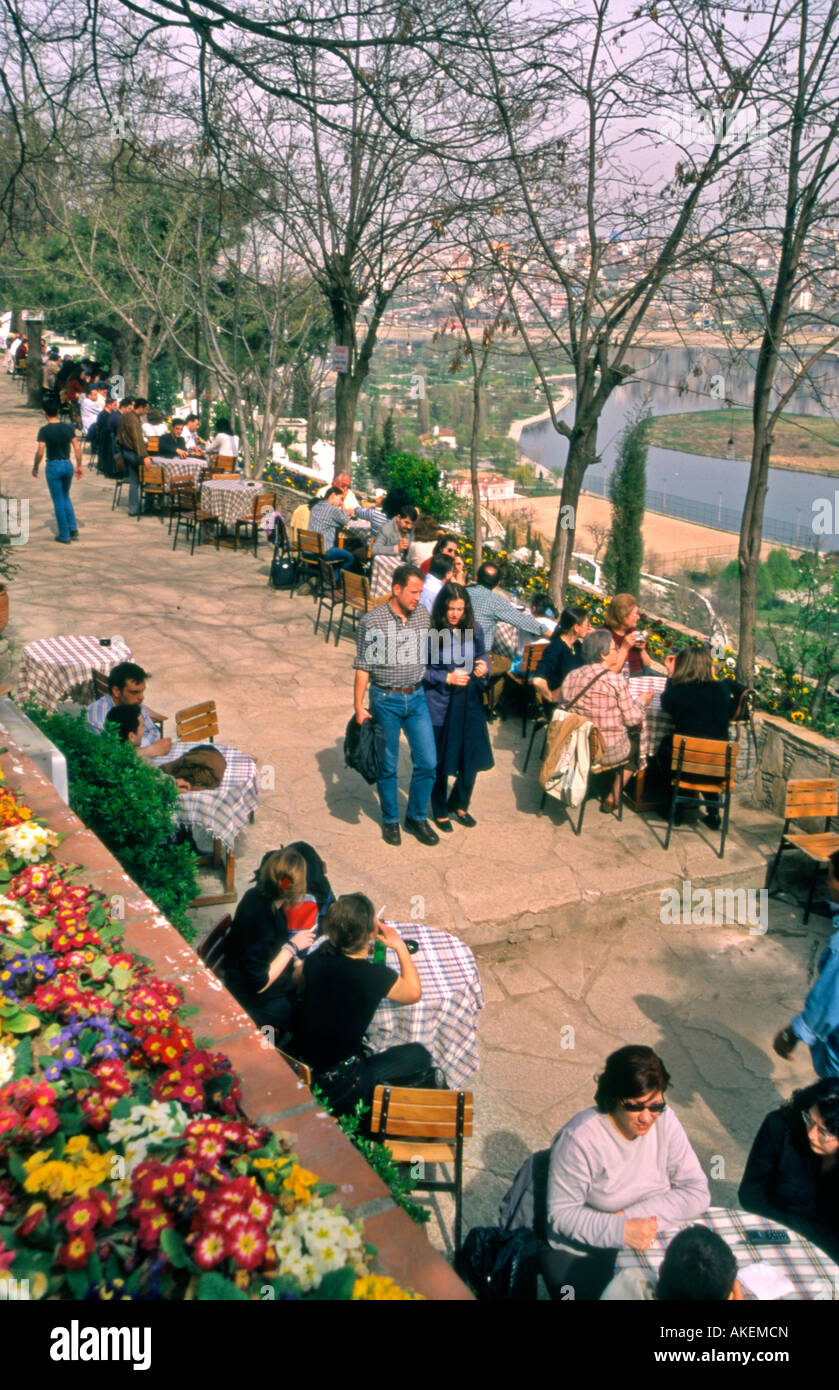 Pierre Loti Tea House Istanbul Türkei Stockfoto