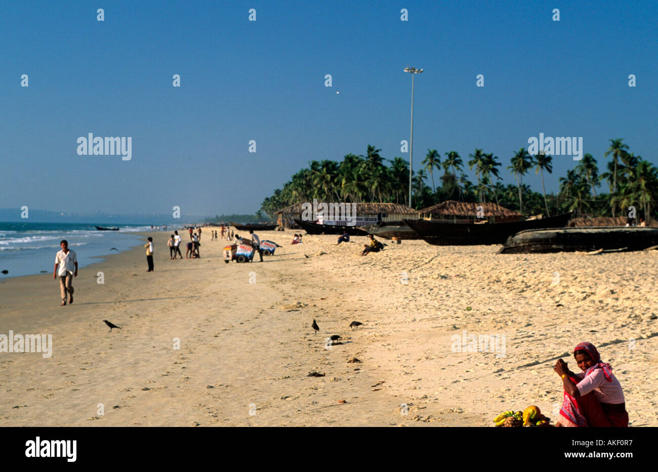 Indien, Goa, District Salcete, Colva, Colva Beach Stockfoto