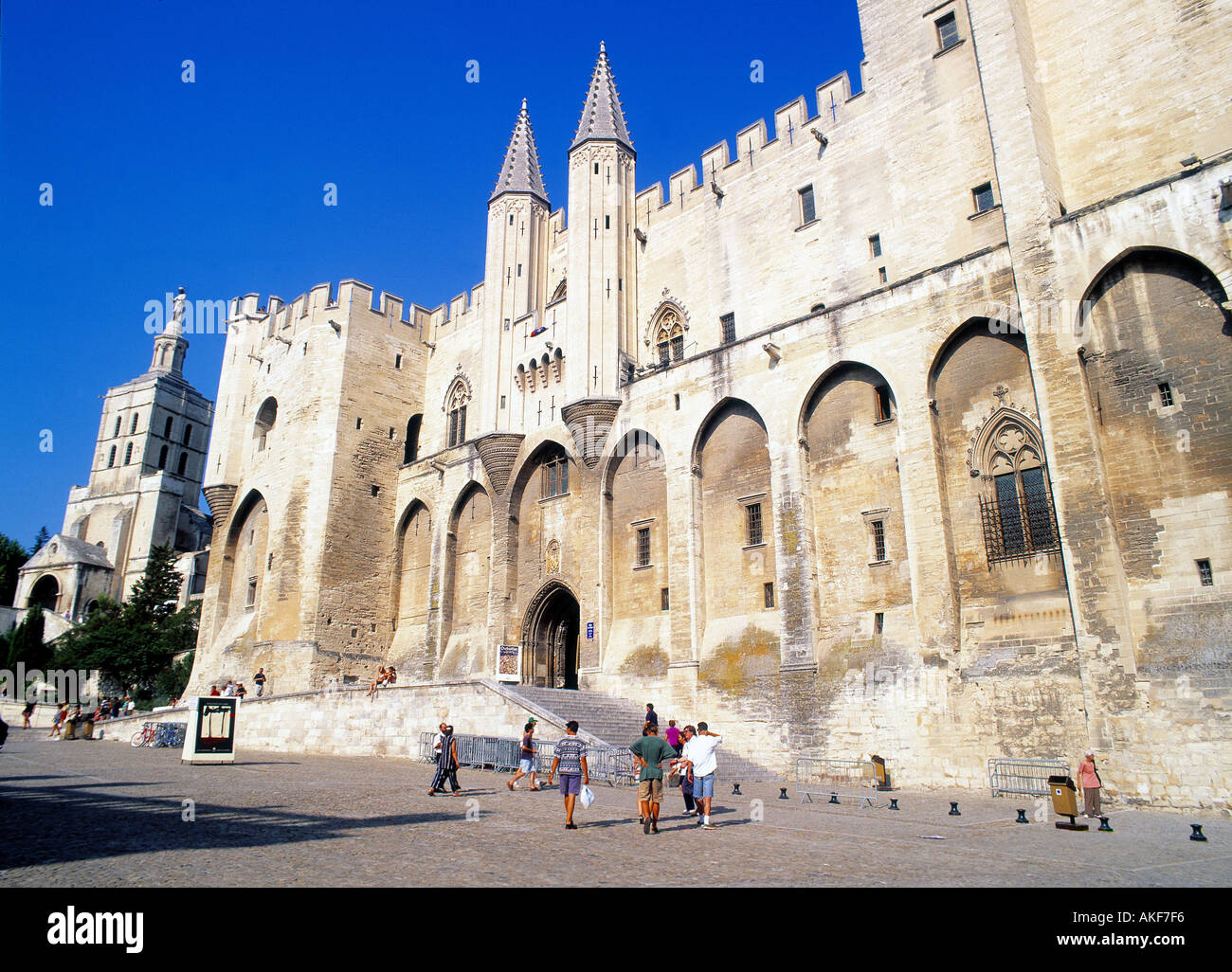 Avignon Le Palais Des Papes Stockfoto