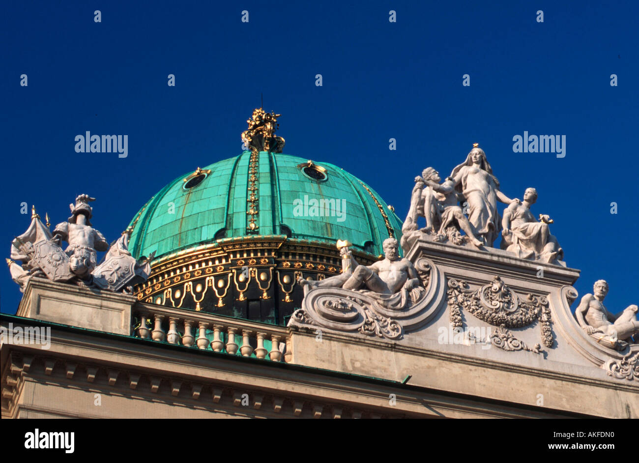 Wien 1, Michaelerplatz, findet am Michaelertrakt (Nordfassade der Hofburg), Blick Vom Inneren Burghof Stockfoto