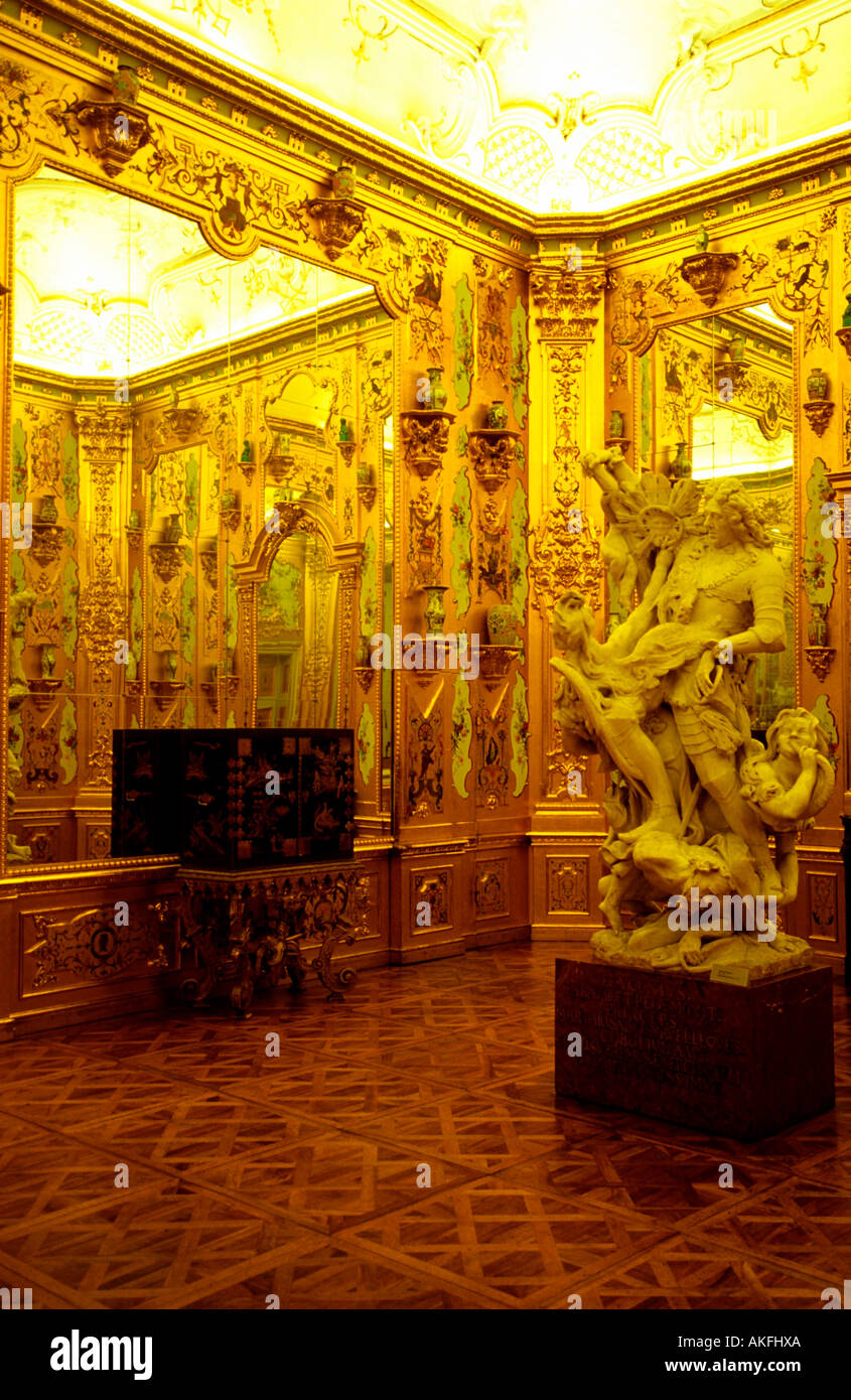 Unteres Belvedere, Goldkabinett Stockfoto