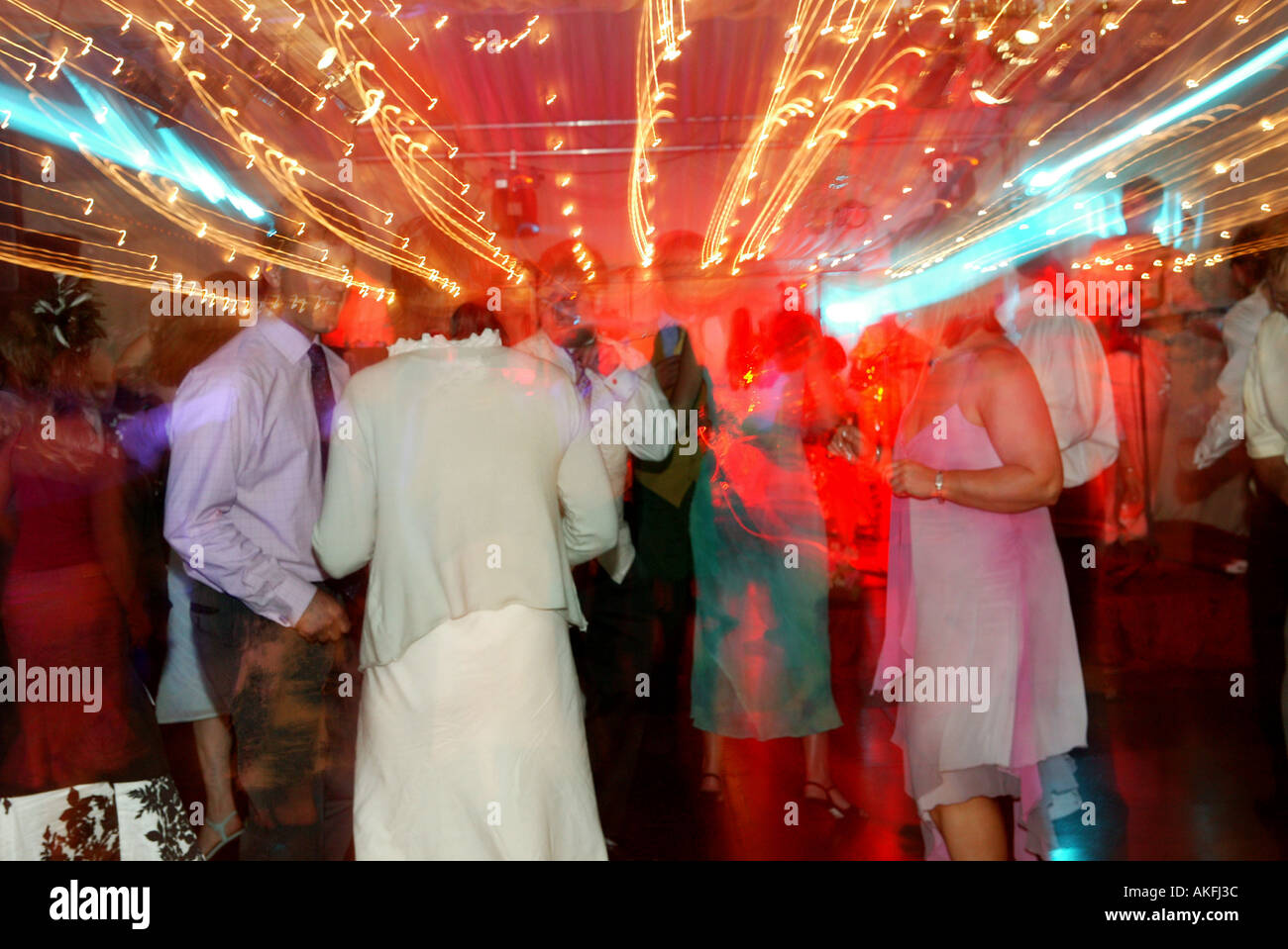 hektisch pulsierenden beschäftigt aktive Nacht Zeit Party-Szene Stockfoto