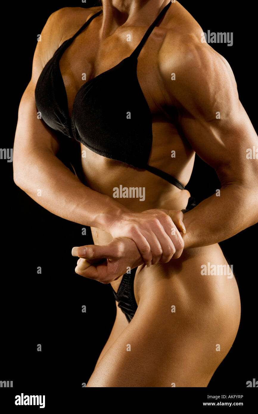 Weibliche bodybuilder Stockfoto