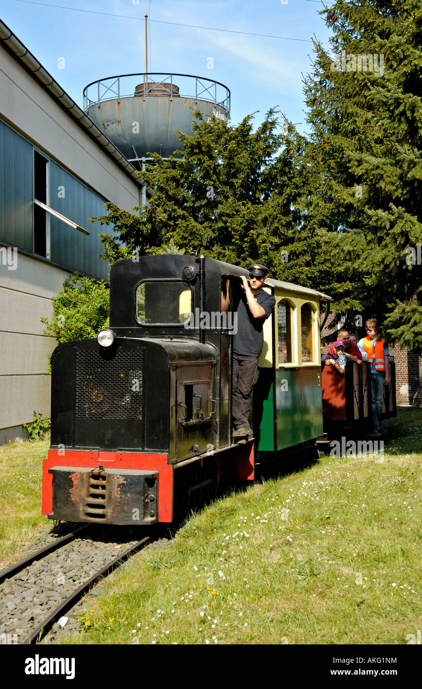 Die Betriebsform (Bereich Eisenbahn) in Bochum-Dahlhausen Eisenbahnmuseum, Deutschland. Stockfoto