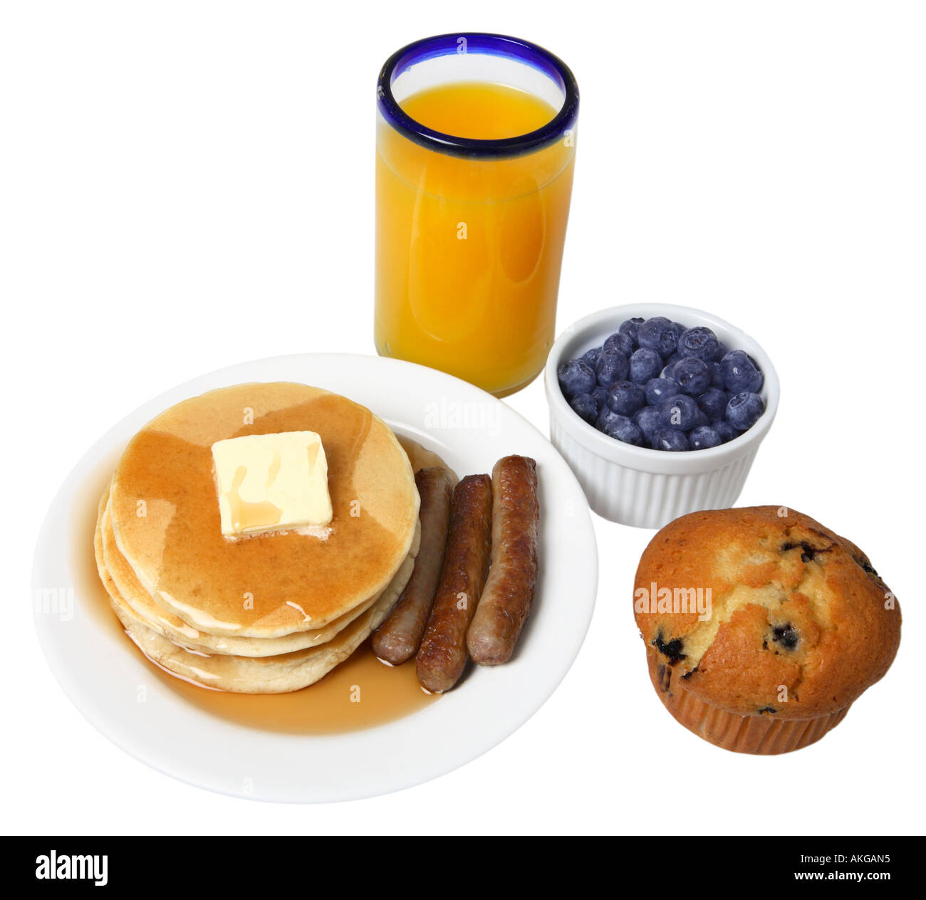 Komplettes Frühstück Stockfoto
