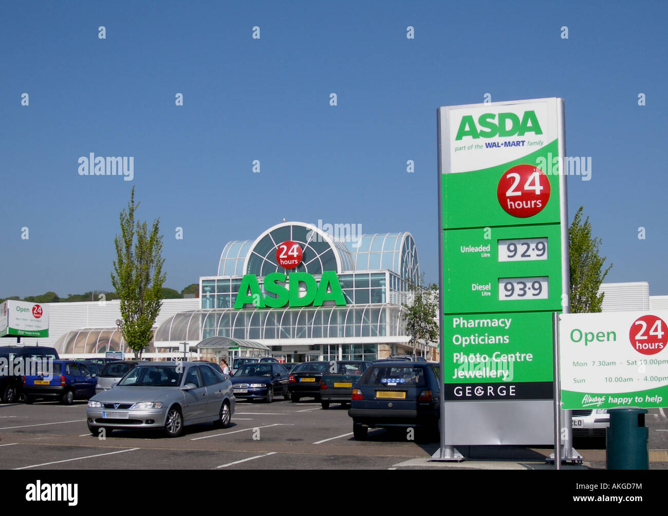 ASDA Supermarkt, Hollingbury, Brighton, East Sussex, England, UK, Vereinigtes Königreich, Großbritannien, Europa Stockfoto