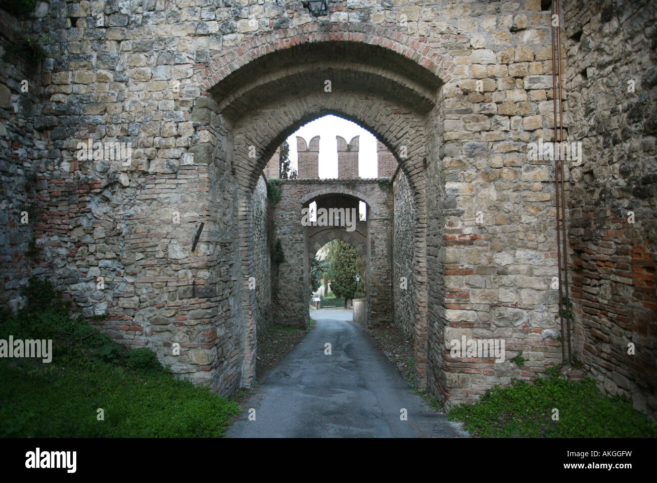 Castello di Serravalle, Emilia Romagna, Italien Stockfoto