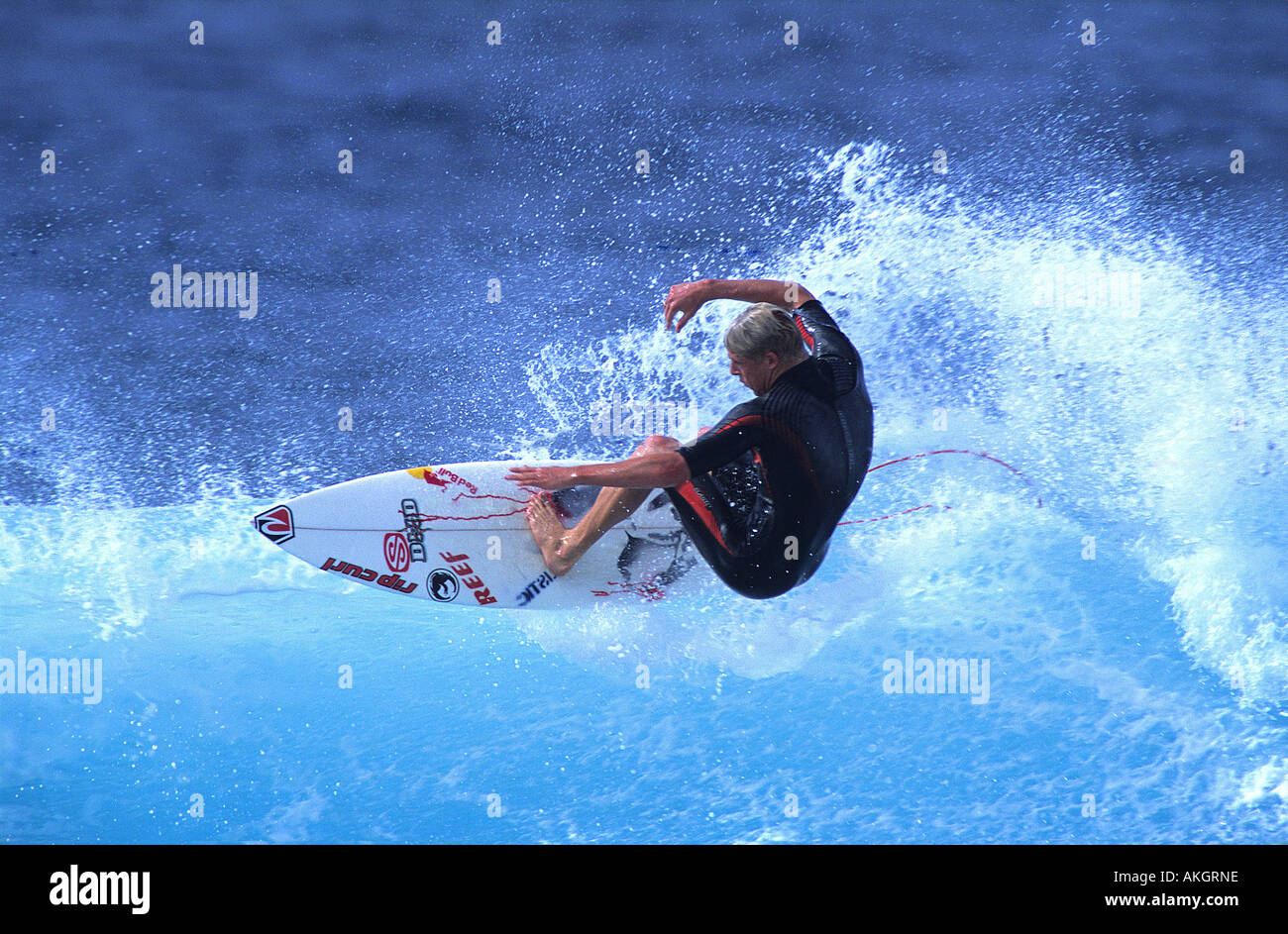 Mick Fanning aus Australien surft auf der Nordküste Oahu Hawaii Stockfoto