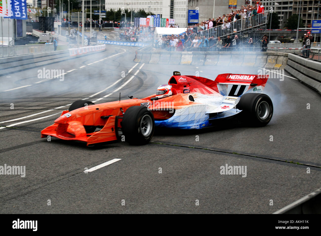 A1GP Jeroen Bleekemolen bei Bavaria City Racing 2007 Stockfoto