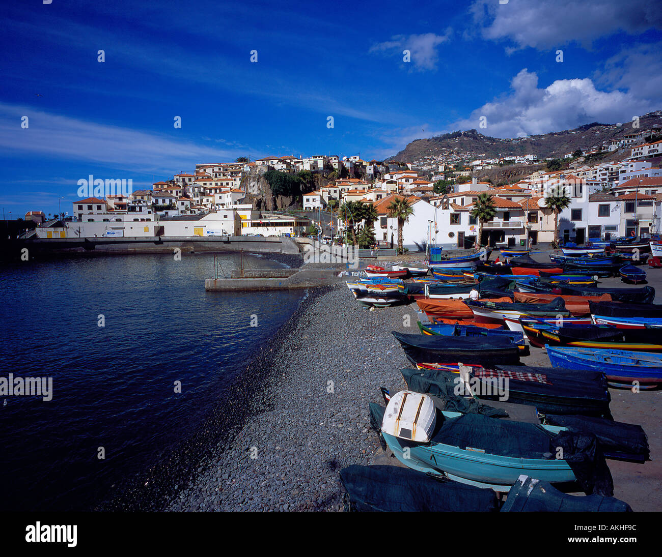 Camara de Lobos Madeira Portugal Europa. Foto: Willy Matheisl Stockfoto