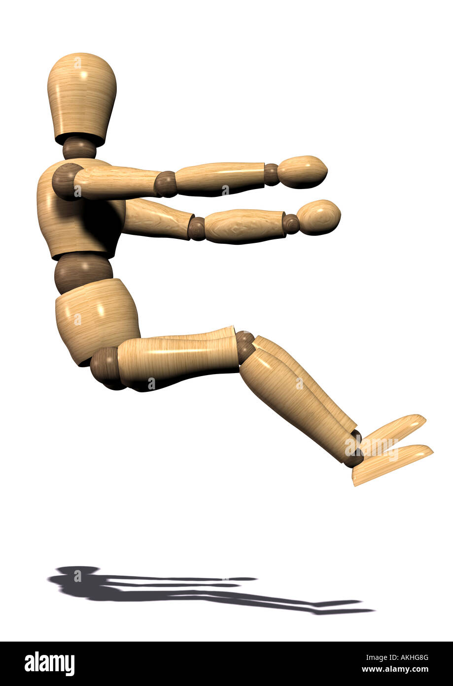 gelenkige Puppen Gliederpuppe Fährt fahren Stockfoto