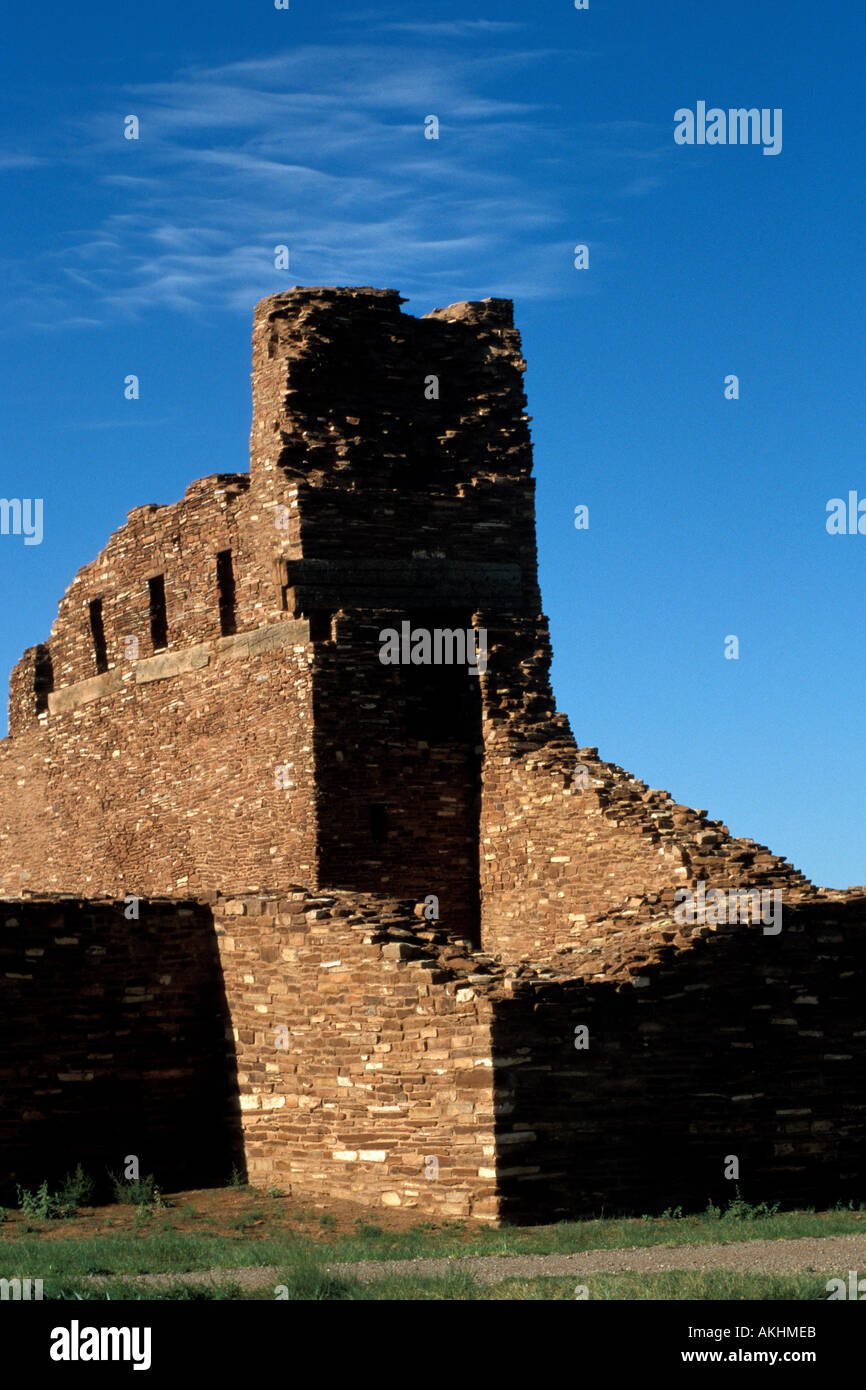 Salinal Pueblo Missionen Nationaldenkmal Abo Ruinen New Mexico San Gregorio de Abo Spanisch kolonialen Missionskirche Stockfoto